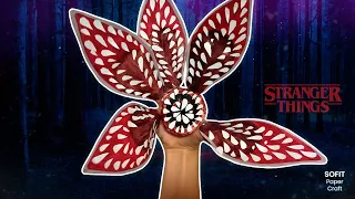 How to make a DEMOGORGON out of paper on your hand. DIY Sofit PaperCraft