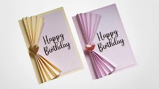 Handmade Birthday greeting card for Best friend. Easy and Beautiful Birthday card making