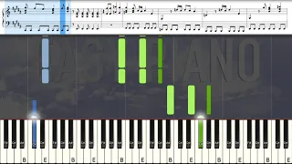 Europe – The Final Countdown (Slow for learning) – On Piano