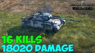 World of Tanks | T-44-100 (P) | 16 KILLS | 18020 Damage - Replay Gameplay 1080p 60 fps