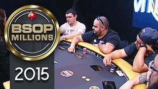 Melhores Mãos - Desafio dos Youtubers BSOP Millions 2015 - 1ª mão