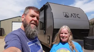 We bought an RV!  Here's our 2513 from the  Aluminum Trailer Company (ATC) and Bob Hurley RV!