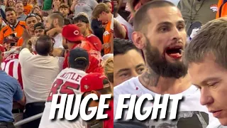 HUGE FIGHT breaks out in stands of 49ers vs Broncos 🫣