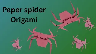 How to make paper spider| Kirikomi origami spider | tarantula #spider#paperspider#origami #art#craft