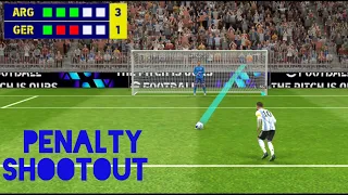 Argentina VS Germany| Intense Penalty shootout| #efootball #football #viral #gameplay