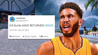 6'8 DEMIGOD BUILDS are BACK on NBA 2K24 and it's broken...