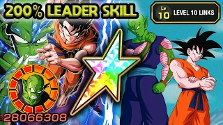 200% LEADER SKILL! 100% PHY LR GOKU & PICCOLO LEVEL 10 LINKS! Dragon Ball Z Dokkan Battle