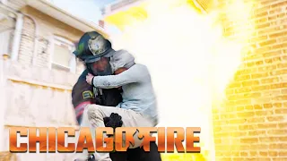 Severide saves an old woman from gas explosion | Chicago Fire