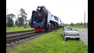 Путешествие в Карелию на Москвиче-403 1964 г.в./ Рускеала / Паровозы / Питкяранта / День четвертый