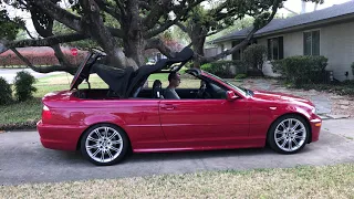2005 BMW 330ci ZHP convertible top operation