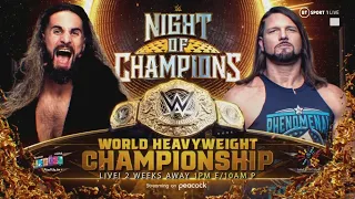 WWE 2K23 Seth Rollins vs AJ Styles Night of Champions Prediction Highlights