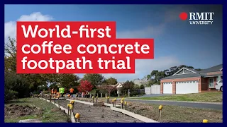 RMIT and council trial world-first coffee concrete footpath | RMIT University