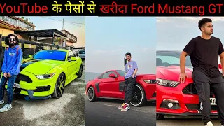 Indian Youtubers Owns Ford Mustang GT || AS Gaming | Scout | The Uk07 Rider | Ashwin Singh Takiar