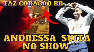 Andressa Suita curtindo SHOW do Gusttavo Lima em São José do Rio Preto em cima do PALCO