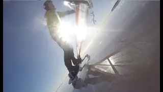 Ice Windsurfing in Hernesaari Finland 2021