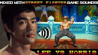 LEE vs NORRIS|mixed with Super Street Fighter 2 arcade game sounds(1993)!