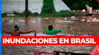 INUNDACIONES Y TRAGEDIA EN BRASIL: fuertes lluvias dejaron 37 muertos y más de 70 desaparecidos