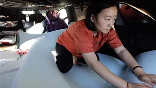 The Struggle of Car Life | DIY Bedding 🛏️  Inside a Car | Living in My Car ep 31 | 床车 | HotPot 火锅