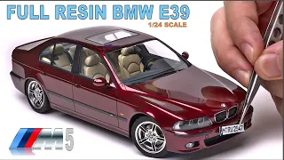 Full Resin BMW E39 M5 1/24 Scale Model Car Build Video