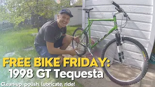 Free Bike Friday 1| 1998 GT Tequesta: Clean-up, polish, lubricate, ride!