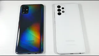 Samsung Galaxy A52 (6GB) VS Samsung Galaxy A51 (4GB) | Speed Test And Camera Comparison (2021)