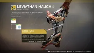 Destiny 2_Warlock - Reprise Strike Der Waffenhändler - Exo Bogen - Leviathans Hauch