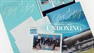 unboxing Stray Kids 'Stay in STAY' the second photobook + merch ✧ jeju exhibit order 🌊📷