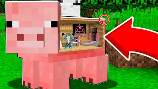 ПОБУДУВАВ БУНКЕР ВСЕРЕДИНІ СВИНІ в Майнкрафт Українською | Діамант minecraft