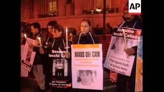 Italy - Vigil for woman on death row