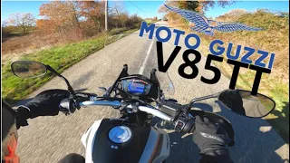 Moto Guzzi V85TT - Cruising around the countryside (RAW EXHAUST SOUND)