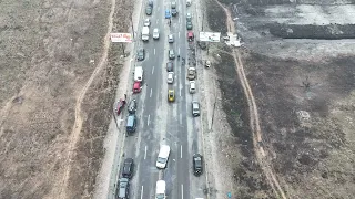 Ирпенский мост разрушения 03.04.2022  Аэрооблет