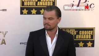 Leo Dicaprio arrives at 19th Annual Critics' Choice Movie Awards Redcarpet