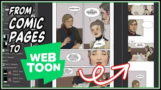 Formatting Print Styles Comic Pages to Webtoons Scroll