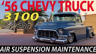 56 Chevy Truck 3100 air suspension maintenance