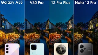 Samsung A55 vs Vivo V30 Pro vs Realme 12 Pro Plus vs Redmi Note 13 Pro Camera Test