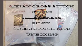 Meian Cross Stitch Store - AliExpress Silky Cross Stitch Kits Unboxing & WIP