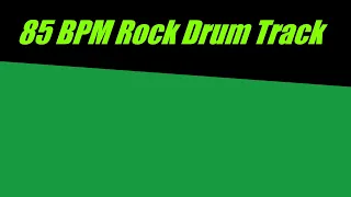 Rock Drum Backing Track 85 BPM