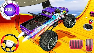 Monster Truck Mega Ramp Impossible Racing - GT Extreme Stunts Driving Simulator : Android Gameplay