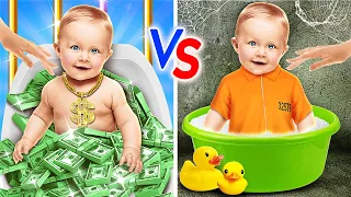 RICH JAIL VS BROKE JAIL || Funny Hacks to Trick Officer by 123GO! GLOBAL