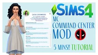 HOW TO INSTALL MC COMMAND CENTER MOD SIMS 4 2022 IN UNDER 5 MINUTES