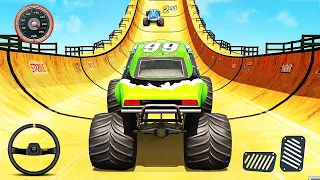 Monster Truck Race  Mega Ramp Car Racing - Impossible Car Game - Android GamePlay