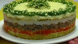 Салат МИМОЗА Сочный и Вкусный рецепт| ШИКАРНЫЙ САЛАТ К НОВОГОДНЕМУ СТОЛУ 2022