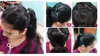 How To Make Easy Ponytail Hairstyle|Kids HairStyle|Two Sides Ponytail|Beautiful Hairstyle.#hairstyle