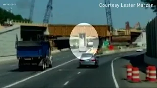I-77 dump truck crash caught on camera