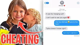 We CAUGHT Mini Jake Paul’s Girlfriend CHEATING On Him!