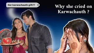 Our 2nd Karwachauth After Marriage | She cried on karwachauth | Tanshi vlogs