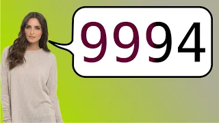 How to say '9994' in French?