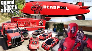 GTA 5 Stealing DEADPOOL's Luxury Cars With Franklin | (Real Life Cars #17)