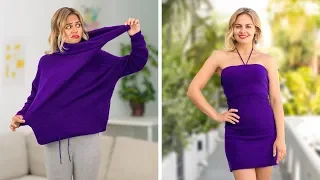 IDEE GENIALI PER I TUOI VESTITI - RAGAZZE || Le idee fai da te brillanti di 123 GO!