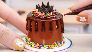 おいしいミニチュアチョコレートケーキ 🍫 ミニチュアケーキのアイデア | Sweet Miniature Chocolate Cake Decorating | Creamy Cakes